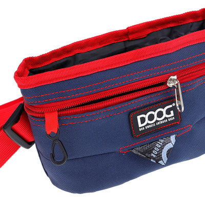 Good Dog Treat & Training Pouch - Navy & Red (Large)