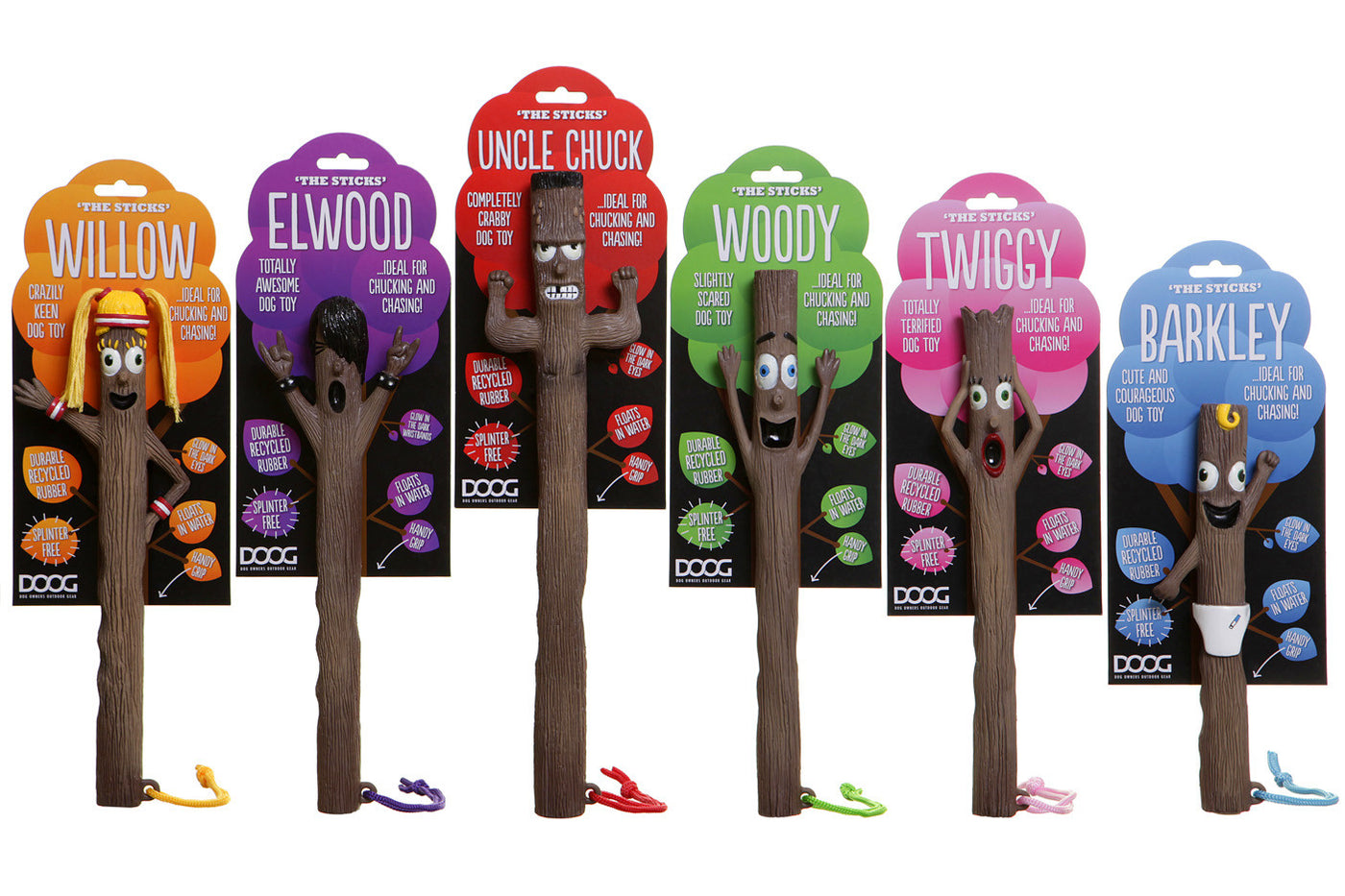 The STICK Family Fetch Toys