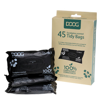 DOOG Compostable Tidy Bags - (3 packs of 15)