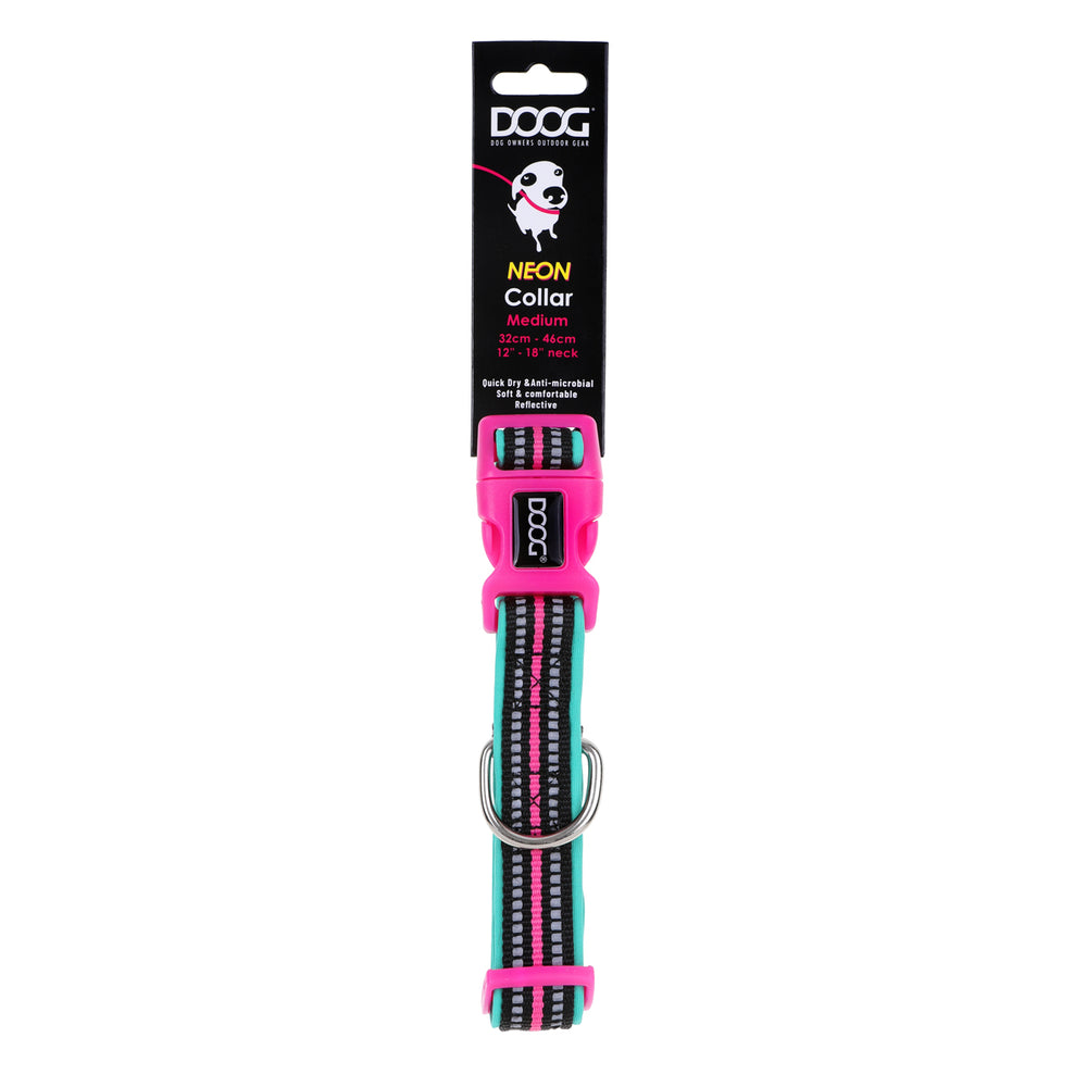 Neoprene Dog Collar - RIN TIN TIN (NEON)