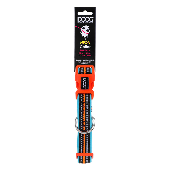 Neoprene Dog Collar BEETHOVEN Neon DOOGUSA