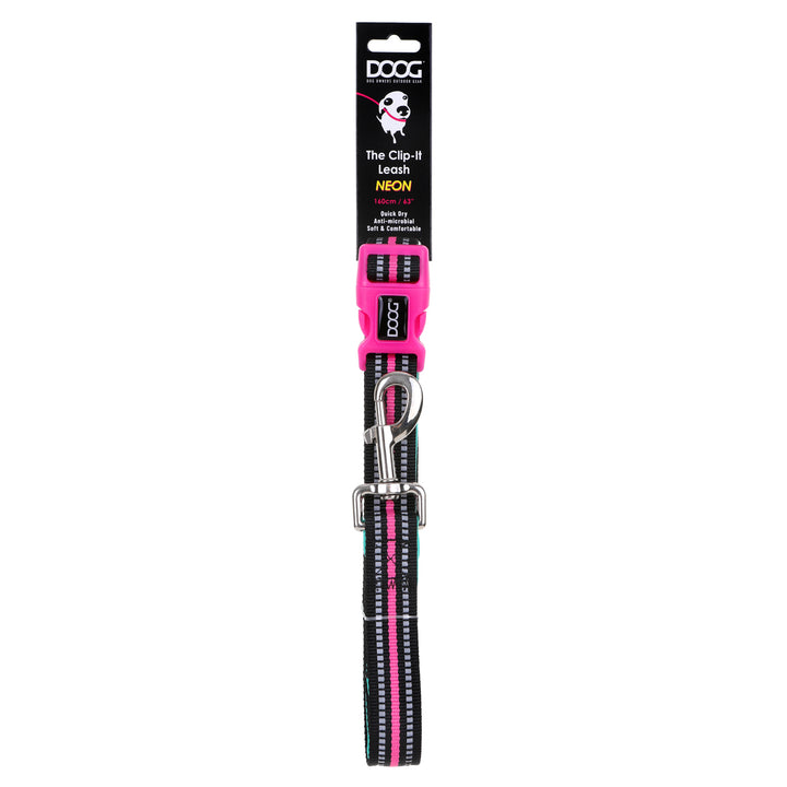 'Clip It' Neoprene Dog Leash - RIN TIN TIN (NEON)