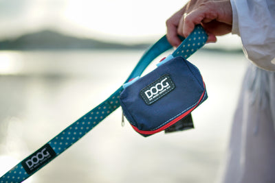 Walkie Pouch -  Navy & Red