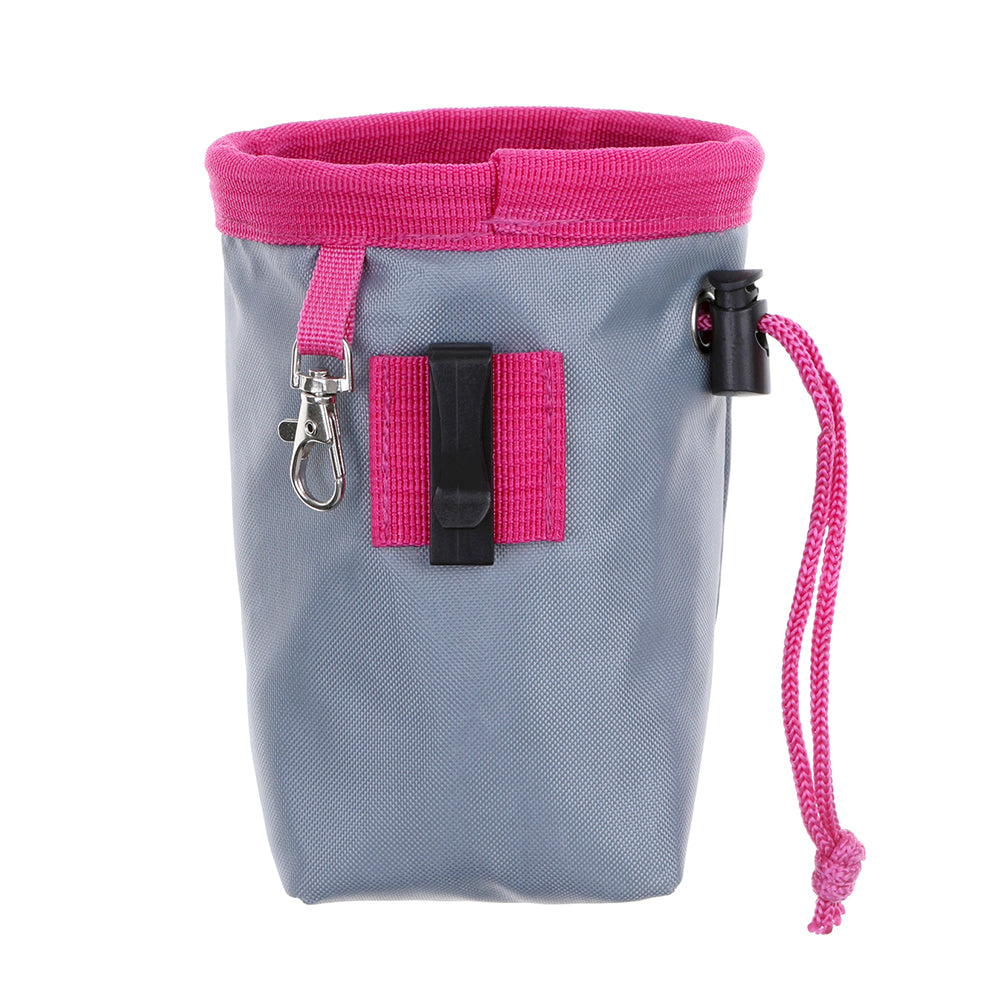 Good Dog Treat & Training Pouch - Grey & Pink (Small)