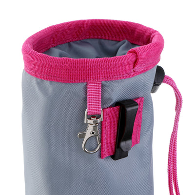 Good Dog Treat & Training Pouch - Grey & Pink (Small)