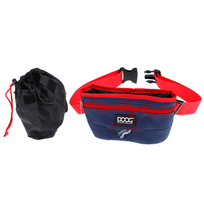 Good Dog Treat & Training Pouch - Navy & Red (Large)