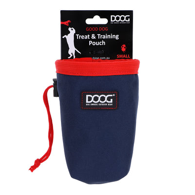 Good Dog Treat & Training Pouch - Navy & Red (Small)