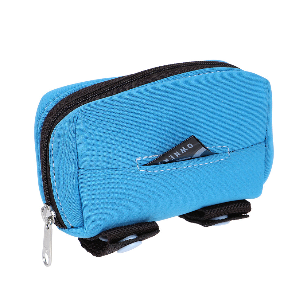 Walkie Pouch - Aqua & Brown