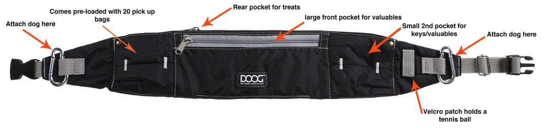 Walkie Belt - Grey & Pink